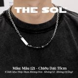  Dây Chuyền Titan Unisex Black Stones - Mẫu 121 
