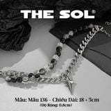  Lắc Tay Titan Unisex Double Chains Ice Beads - Mẫu 136 