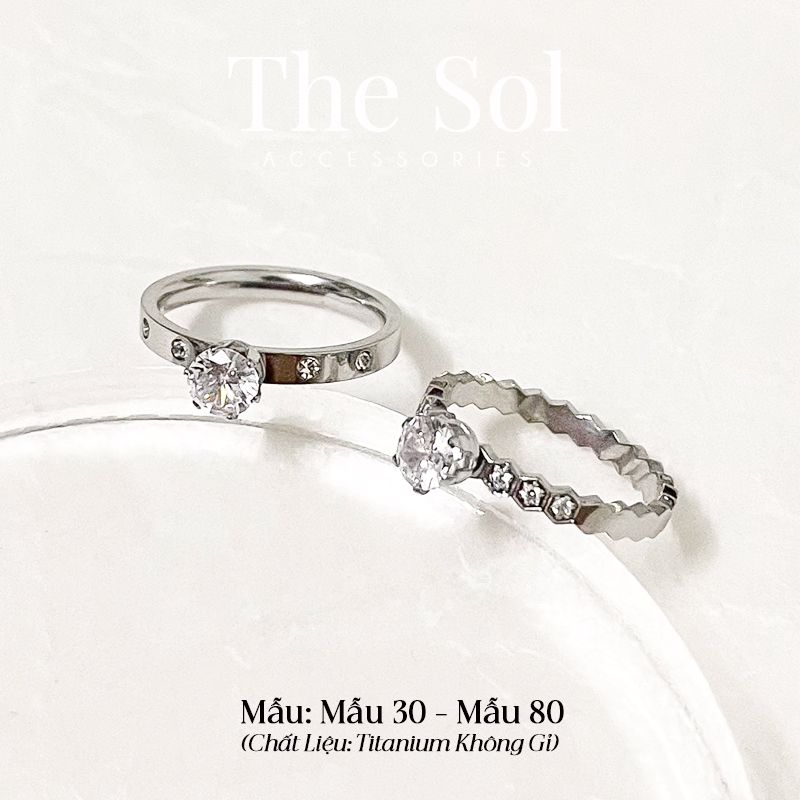  Nhẫn Titan Dia Hive Your Love - Mẫu 30 