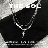 Dây Chuyền Titan Unisex Silver Star - Mẫu 122 