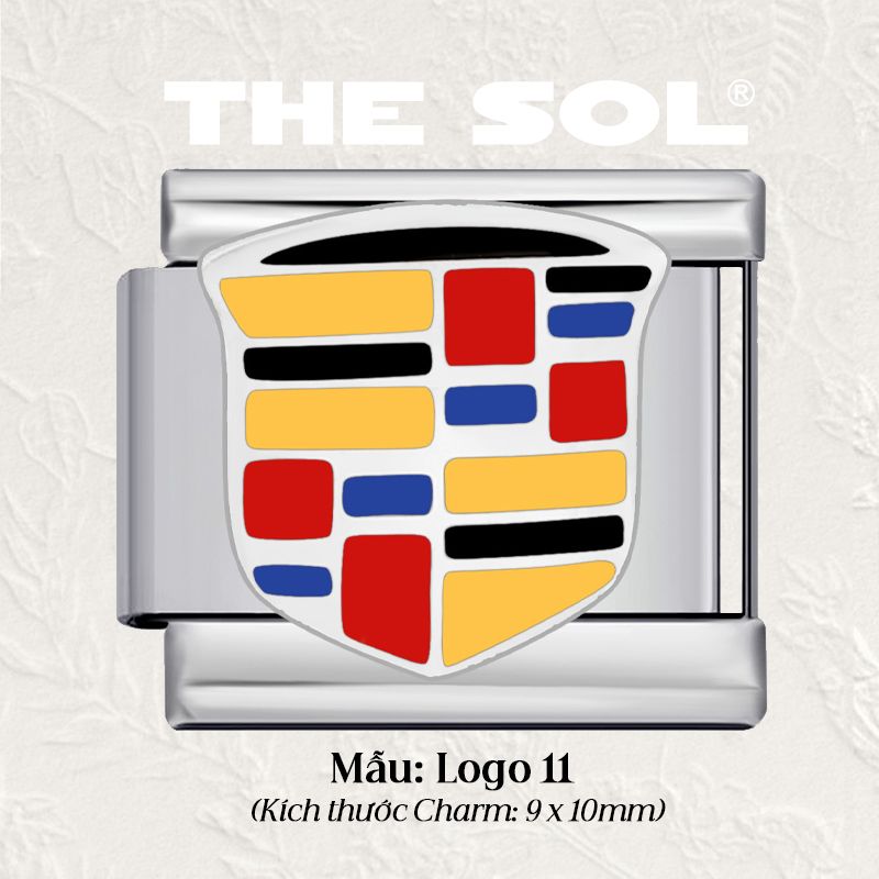  Charm Titan Italian Bracelet - Logo Car&Club 