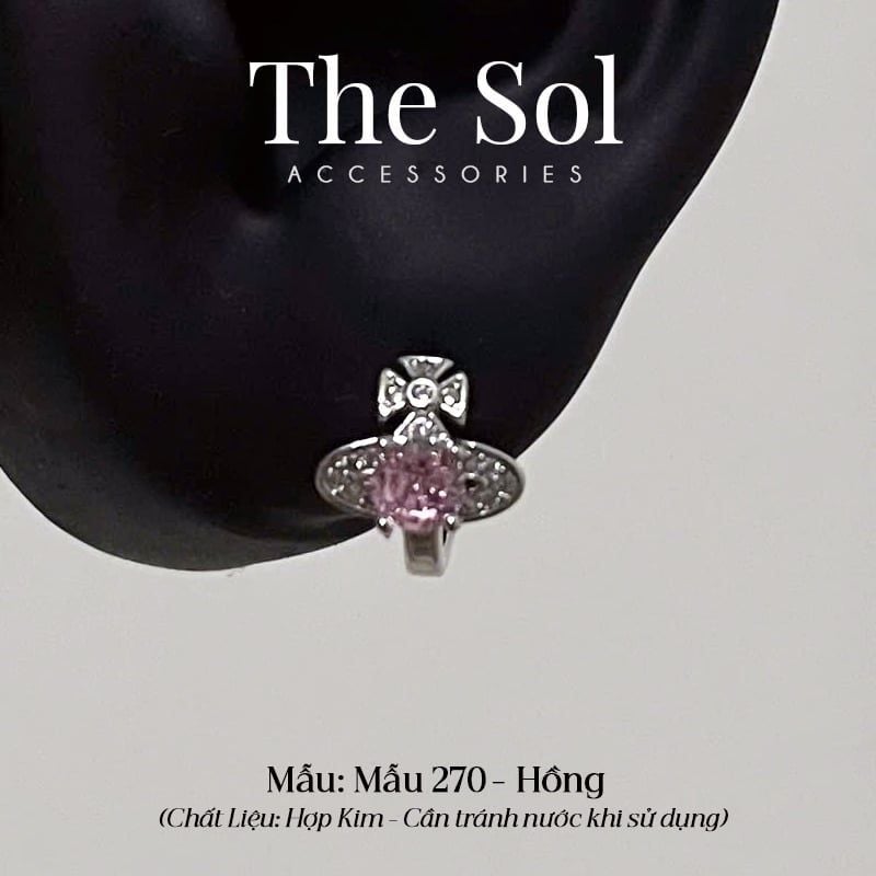  Khuyên Tai Hợp Kim Dia Vivienne - Mẫu 270 