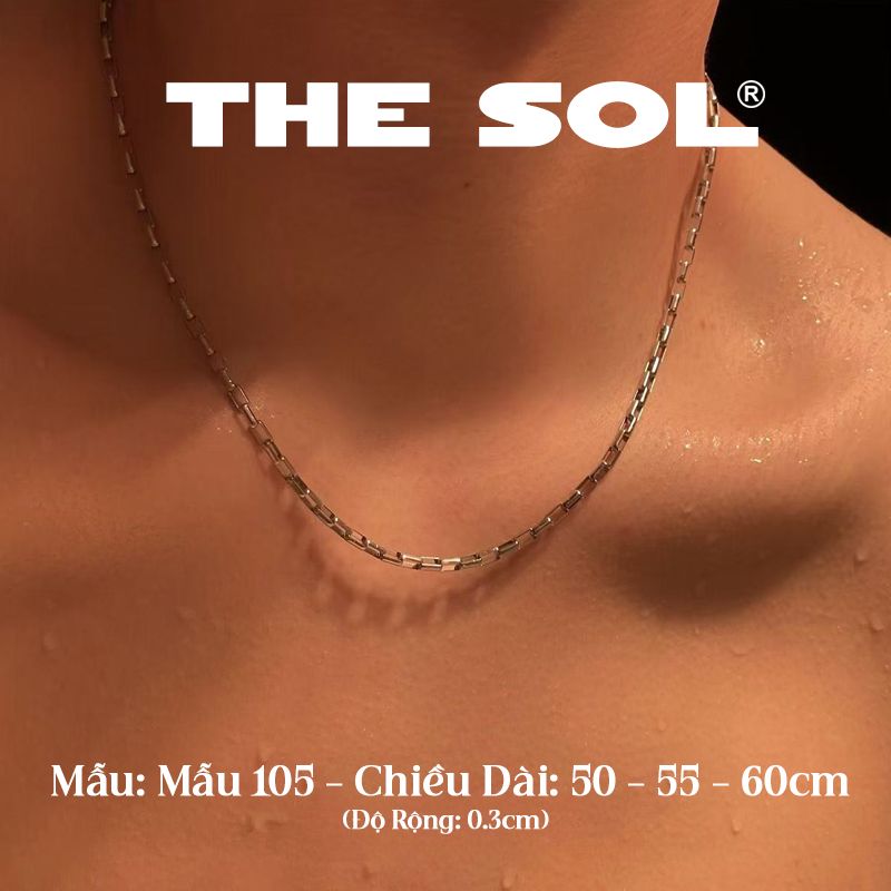  Dây Chuyền Titan Unisex Square Chain - Mẫu 105 