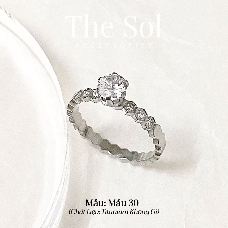  Nhẫn Titan Dia Hive Your Love - Mẫu 30 