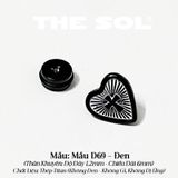  Khuyên Tai Titan Unisex Cross In Heart - Mẫu D69 