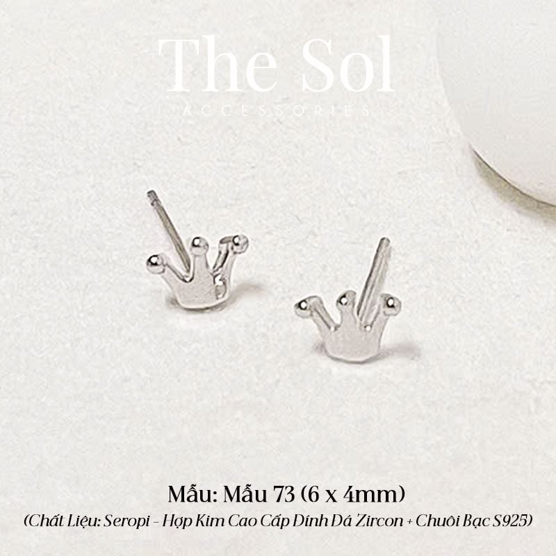  Bông Tai Seropi Mini Crown - Mẫu 73 