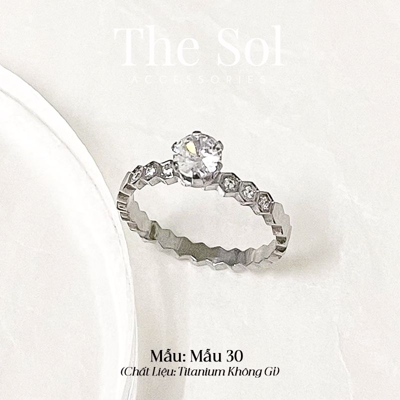  Nhẫn Titan Dia Hive Your Love - Mẫu 30 