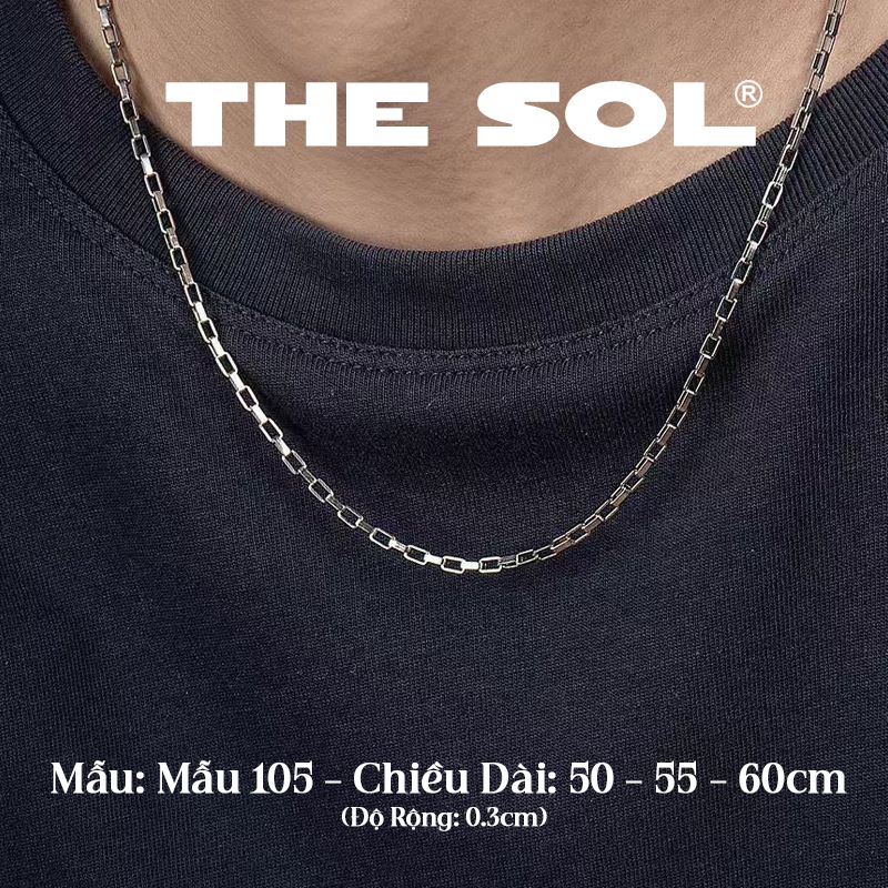  Dây Chuyền Titan Unisex Square Chain - Mẫu 105 