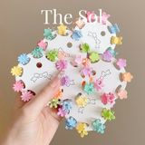  Set Kẹp Tóc Colorful Mini Crown 