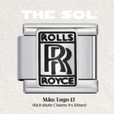  Charm Titan Italian Bracelet - Logo Car&Club 