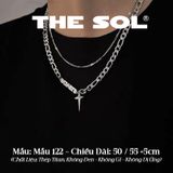  Dây Chuyền Titan Unisex Silver Star - Mẫu 122 