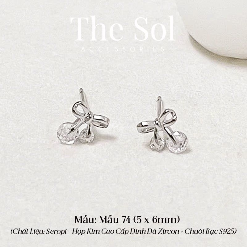  Bông Tai Seropi Mini Bow - Mẫu 74 