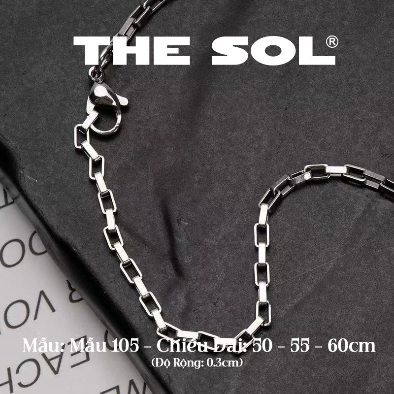  Dây Chuyền Titan Unisex Square Chain - Mẫu 105 
