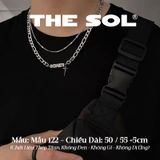  Dây Chuyền Titan Unisex Silver Star - Mẫu 122 