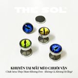  Khuyên Tai Titan Unisex Cat's Eyes 