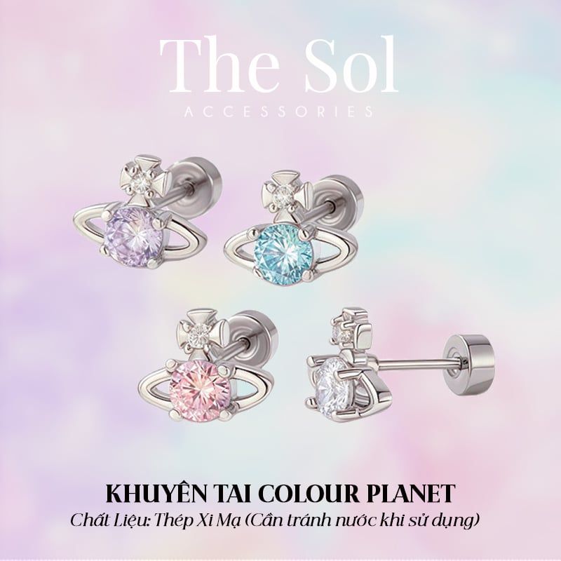  Khuyên Tai Thép Xi Mạ Dia Vivienne - Mẫu 240 