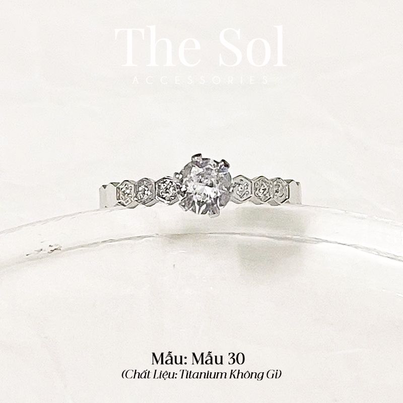  Nhẫn Titan Dia Hive Your Love - Mẫu 30 