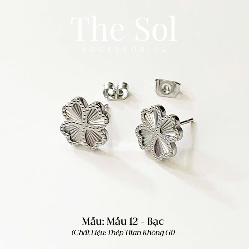  Bông Tai Titan The Clover - Mẫu 12 