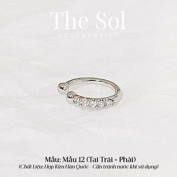 Kẹp Vành Hàn Quốc Diamond - Mẫu 12 