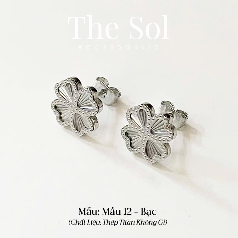  Bông Tai Titan The Clover - Mẫu 12 