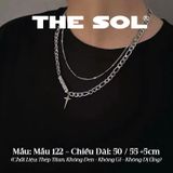  Dây Chuyền Titan Unisex Silver Star - Mẫu 122 