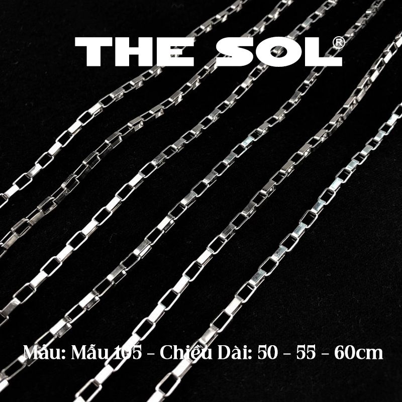  Dây Chuyền Titan Unisex Square Chain - Mẫu 105 