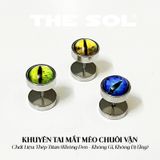  Khuyên Tai Titan Unisex Cat's Eyes 