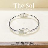  Vòng Tay Titan Double Heart - Mẫu V10 