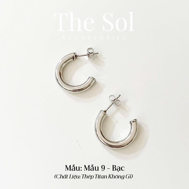  Bông Tai Titan Half Hoops 