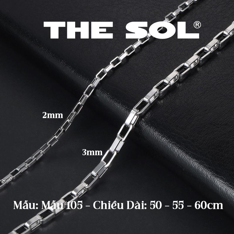  Dây Chuyền Titan Unisex Square Chain - Mẫu 105 