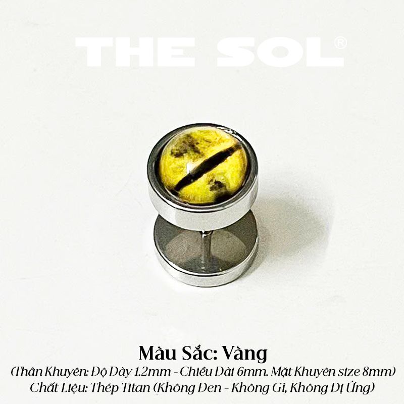  Khuyên Tai Titan Unisex Cat's Eyes 