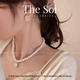  Dây Chuyền Ngọc Trai Oval Pearl - Mẫu P11 