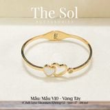  Vòng Tay Titan Double Heart - Mẫu V10 