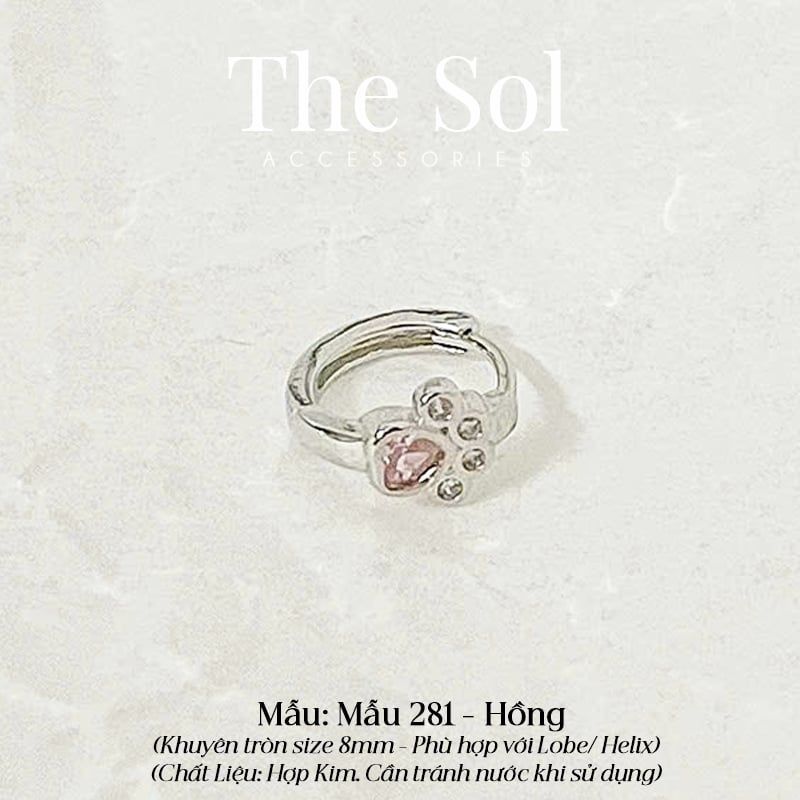  Khuyên Tai Hợp Kim Cat's Feet - Mẫu 281 