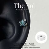  Khuyên Tai Thép Xi Mạ Bling Colour Star - Mẫu 317 