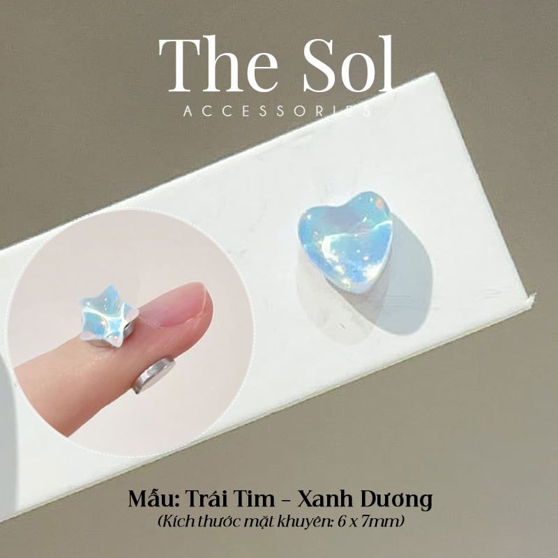  Khuyên Tai Nam Châm Hologram - 1 Chiếc 