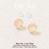  Bông Tai Nhựa Đính Tròn Sắc Màu 