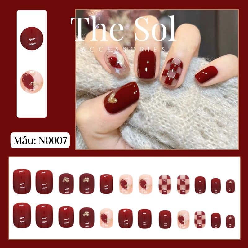  Bộ Nailbox 24 Móng - N0007 