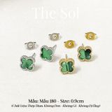  Bông Tai Titan Green Lou 0.9cm - Mẫu 180 