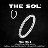  Khuyên Tai Titan Unisex The Diamond Chốt Ẩn 1 