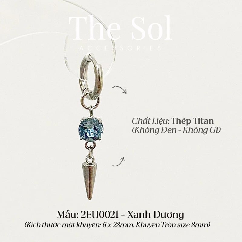  Khuyên Tai Titan Colour Diamond [1 CHIẾC] 