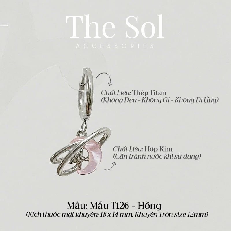  Khuyên Tai Titan The Galaxy - Mẫu T126 