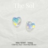  Bông Tai Nhựa Hologram Heart 