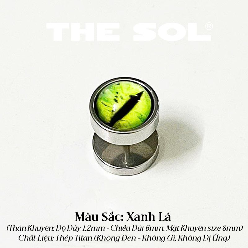  Khuyên Tai Titan Unisex Cat's Eyes 