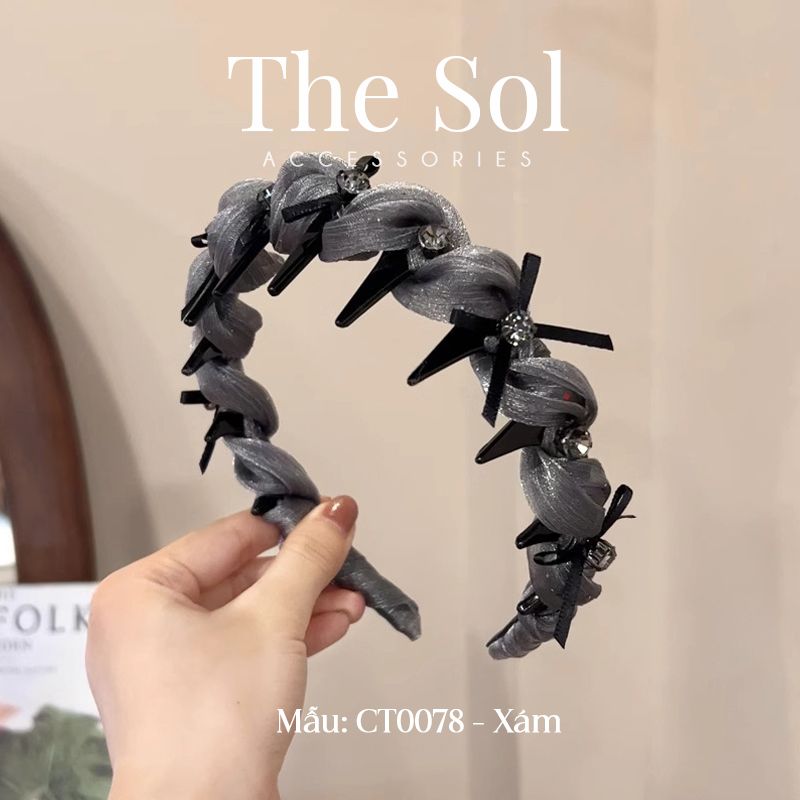  Cài Tóc Hàn Quốc Luxury Fabric Mini Bow 