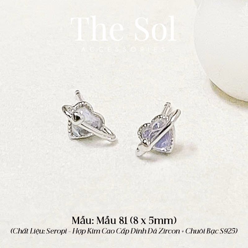  Bông Tai Seropi Galaxy Heart - Mẫu 81 