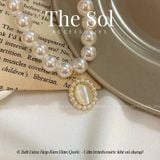  Dây Chuyền Ngọc Trai Oval Pearl - Mẫu P11 