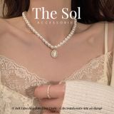  Dây Chuyền Ngọc Trai Oval Pearl - Mẫu P11 