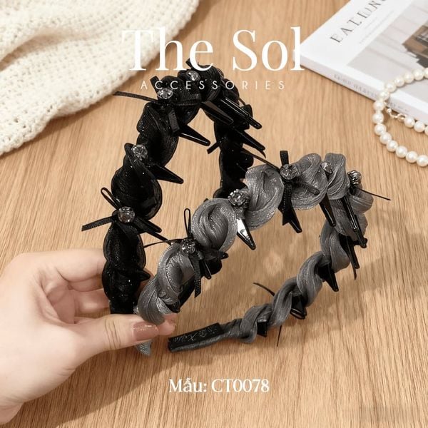  Cài Tóc Hàn Quốc Luxury Fabric Mini Bow 