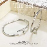  Vòng Tay Titan Silver Heart - Mẫu V14 